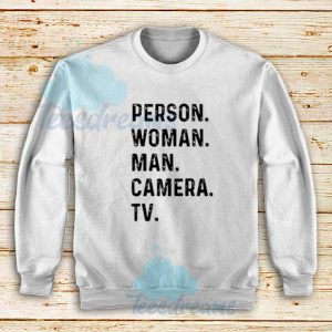 Vintage Person Woman Man Sweatshirt Camera TV Size S – 3XL